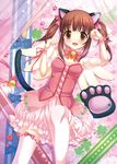  animal_ears ayase nekomimi tail thighhighs wings 