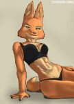absurd_res anthro artist_name bedroom_eyes black_bra black_clothing black_panties black_underwear bra breasts canid canine clothed clothed_anthro clothed_female clothing colored diane_foxington dreamworks eyebrow_piercing facial_piercing female fingers fox front_view fur green_eyes hi_res humanoid_hands leaning leaning_sideways looking_at_viewer mammal medium_breasts mr.carno narrowed_eyes navel orange_body orange_fur panties piercing pinup pose seductive shaded simple_background sitting skimpy smile smirk solo tail tan_background tan_body tan_fur text the_bad_guys underwear