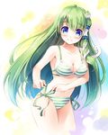  bikini cleavage kochiya_sanae miyase_mahiro swimsuits touhou 