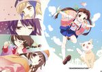  airamatnas bakemonogatari hachikuji_mayoi hanekawa_tsubasa kanbaru_suruga megane neko oshino_shinobu santa_matsuri seifuku sengoku_nadeko 