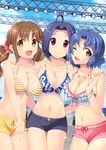  bikini cleavage fujimiya_yuu miura_azusa swimsuits the_idolm@ster the_idolm@ster_cinderella_girls totoki_airi toyokawa_fuuka 