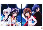  hidan_no_aria hotogi_shirayuki jeanne_d&#039;arc jeanne_d&#039;arc_(hidan_no_aria) kobuichi miko seifuku sword tooyama_kaname tooyama_kinji 