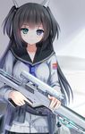  gun heterochromia seifuku tagme yuri_shoutu 