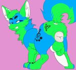 animal_genitalia animal_penis animal_vulva animated anus backsack balls bedroom_eyes big_balls big_penis blue_body blue_eyes bouncing_balls bouncing_butt bouncing_penis bouncing_tail butt canid canine canine_genitalia canine_penis canine_vulva canis dingo feral gaafus genitals green_body herm hi_res intersex jayjay_idingo knot mammal musical_note musical_symbol narrowed_eyes penis presenting presenting_hindquarters presenting_vulva raised_tail seductive smile solo symbol tail tail_motion tongue tongue_out vulva