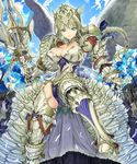  armor cleavage nakaba_reimei sword thighhighs wings 