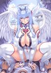  angel bodysuit breasts cameltoe cleavage erect_nipples mogudan thighhighs wings 