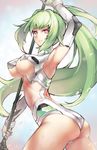  ass bodysuit choujigen_game_neptune ge-b green_heart underboob weapon 