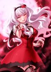  blood dress shijou_takane stockings the_idolm@ster thighhighs wings zen 