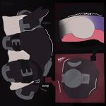 1:1 2025 anal anal_masturbation anthro aquatic autorimming black_cuffs collar deep_rimming digital_drawing_(artwork) digital_media_(artwork) facial_piercing fish full_body_suit gag gagged gimp_suit grinding hi_res hug hugging_object hugging_pillow internal internal_anal internal_oral kinktober_2025 male masturbation metal_collar metal_gag nose_piercing nose_ring oral oral_masturbation piercing pillow pillow_humping pink_tongue portal_amputation raditas rimming ring_piercing rynnks sex shaking shark solo struggling submissive submissive_anthro submissive_male thinking_with_portals tongue