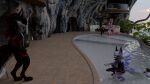 16:9 3d_(artwork) 4k absurd_res alcohol anthro areola areola_slip aunt_(lore) aunt_and_nephew_(lore) belt_bra beverage big_breasts bikini black_body black_fur blender_(artwork) body_chains breasts butt canid canid_demon canine cherry_blossom_(hound_helldan) christine_(hound_helldan) claws clothed clothing colored_nails demon detailed_background deuzear digital_media_(artwork) eyelashes eyeliner eyeshadow female freckled_arms freckled_breasts freckled_butt freckled_chest freckled_face freckled_legs freckled_shoulders freckles fur ginger_sprinkle_(hound_helldan) gordelia_(hound_helldan) group gynomorph hand_on_belly heart_(marking) hellhound heterochromia hi_res highlights_(coloring) hound_(hound_helldan) hound_helldan hybrid intersex lying makeup male mammal markings mythological_canine mythological_creature mythology nails natural_breasts nephew_(lore) novabeast on_back paw_markings purple_claws purple_eyeliner purple_eyes purple_eyeshadow purple_highlights purple_makeup purple_markings red_body red_claws red_eyeliner red_eyes red_fur red_highlights red_nails sibling_(lore) sister_(lore) sisters_(lore) stella_(hound_helldan) swimming_pool swimwear tail two-piece_swimsuit watermark white_body white_fur wickerbeast widescreen