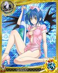  artist_request blue_eyes card_(medium) character_name chess_piece demon_wings high_school_dxd knight_(chess) nurse official_art solo thermometer trading_card underwear wings xenovia_quarta yellow_eyes 