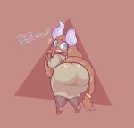 2_horns accessory anthro asking_viewer big_butt big_eyes black_clothing black_leggings black_legwear blue_eyes bodily_fluids broken_horn brown_background brown_body brown_fur bubble_butt butt cel_shading clothed clothing dialogue digital_media_(artwork) digitigrade dress emanata english_text eyebrows eyelashes feet female fingers flash_emanata floppy_ears full-length_portrait fully_clothed fur furgonomics furred_kobold furred_scalie green_clothing green_dress hi_res horn huge_butt kobold leaning leaning_forward leggings legwear looking_back_at_self looking_down looking_down_at_butt looking_down_at_self lop_ears moogers nervous open_mouth pink_nose portrait presenting presenting_hindquarters pupils question rear_view scalie shaded short simple_background slightly_chubby slightly_chubby_anthro slightly_chubby_female solo standing stuttering sweat sweatdrop tail tail_accessory talking_to_viewer text thick_thighs tight_clothing tight_dress toes wavy_mouth white_horn white_pupils wide_hips yes-no_question