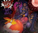 4_toes 5_fingers anthro areola artist_name big_breasts big_penis biped black_sclera blue_body bodily_fluids breasts countershade_fur countershading cum cum_inflation cum_inside cutaway delphox demon dialogue dirty_talk dragon dreadlocks duo emanata english_text erection feet felid female female_on_bottom fingers fur generation_6_pokemon genital_fluids genitals gynomorph gynomorph/female gynomorph_on_top hair herm_(lore) hi_res holding_leg horn huge_breasts huge_penis humanoid_hands hybrid hybrid_genitalia hybrid_penis hyper hyper_genitalia hyper_inflation hyper_penis impregnation impregnation_request inflation inner_ear_fluff intersex intersex/female intersex_on_top kiss_mark_on_balls knot knotted_penis leg_glider_position looking_pleasured mammal muscular muscular_anthro muscular_arms muscular_gynomorph muscular_intersex mythological_creature mythological_scalie mythology nintendo nipple_piercing nipples nude on_bottom on_top ovum pantherine penetration penile_spines penis piercing pink_eyes pink_hair pokemon pokemon_(species) raised_leg red_body red_eyes red_fur red_inner_ear_fluff red_penis scalie sex shina_wylder signature snout speech_bubble sperm_cell stripes sweat sweaty_body talking_to_another talking_to_partner teeth text thick_thighs tiger toes tongue tongue_out tuft vaginal vaginal_penetration white_body white_countershading white_fur yellow_areola yellow_nipples yellow_stripes zeighous