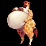 absurd_res anthro areola awful_lad belly big_belly big_breasts breasts brown_areola brown_nipples butt female giraffe giraffe_mom giraffid hair hand_on_belly hi_res hooves horn huge_belly huge_breasts long_neck mammal markings mature_anthro mature_female navel nipples nude ossicone outie_navel overweight overweight_anthro overweight_female pregnant pregnant_female red_hair solo spots spotted_body standing