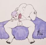 2026 5_fingers 5_toes 69_position anthro balls bear big_balls big_breasts big_butt big_penis bikerboyart blue_hair breasts butt digit_ring duo erection faceless_character faceless_male feet female finger_ring fingers fur genitals grin hair hi_res hindpaw humanoid_genitalia humanoid_hands humanoid_penis husband_and_wife jewelry male male/female mammal married_couple mature_anthro mature_female nude nude_anthro nude_female nude_male oral paws penis polar_bear ring sex signature smile teeth toes traditional_media_(artwork) ursine vera_korzynski wedding_ring white_body white_fur