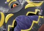 1_eye 5_fingers anthro belly belly_mouth bodily_fluids breath cum cum_on_body digital_media_(artwork) digital_painting_(artwork) drooling drooling_tongue duo dusknoir female fingers first_person_view generation_4_pokemon genital_fluids ghost glowing glowing_eyes grey_body hi_res human human_on_humanoid humanoid interspecies japanese_text kwns_s_(nemu) low-angle_view male male/female male_penetrating mammal markings nintendo obscured_penetration offscreen_sex painting_(artwork) penetrated_pov penetration pokemon pokemon_(species) pokephilia purple_tongue receiving_pov red_eyes saliva solo spirit stripes sweat text thick_arms tongue tongue_out translation_request yellow_markings