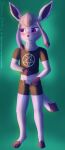 absurd_res anthro blush bodily_fluids bottomwear clothed clothing clothing_lift digital_media_(artwork) digital_painting_(artwork) dripping eeveelution exposed_belly femboy foreskin fur generation_4_pokemon genital_fluids genitals glaceon hi_res humanoid_genitalia humanoid_penis looking_away male midriff nintendo occult_symbol painting_(artwork) paws penis pentagram pentagram_top plantigrade pokemon pokemon_(species) pokemorph precum precum_drip purple_body purple_eyes purple_fur retracted_foreskin shirt shirt_lift shorts simple_background slim small_penis stellaamoris symbol topwear unzipped unzipped_shorts unzipping zipper