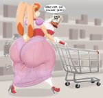 2026 absurd_res anthro ass_clapping big_breasts big_butt black_nose box breasts brown_eyelids butt clothing colored container digital_media_(artwork) dress eyelashes female flavorcream footwear gloves grey_background hair handwear hi_res high_heels holding_box holding_container holding_object huge_breasts huge_butt inside lagomorph leporid lips looking_at_viewer looking_back looking_back_at_viewer mammal mature_anthro mature_female motion_lines open_mouth open_smile orange_hair panties pink_lips purple_clothing purple_dress rabbit rear_view red_clothing red_footwear red_high_heels red_topwear scut_tail sega shaded shoes shopping_cart short_tail simple_background smile smiling_at_viewer socks solo sonic_the_hedgehog_(series) store supermarket tail tan_body tan_ears tan_tail thick_thighs topwear translucent translucent_clothing translucent_dress two_tone_tail underwear vanilla_the_rabbit white_clothing white_footwear white_gloves white_handwear white_mouth white_panties white_socks white_topwear white_underwear yellow_eyes