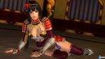  1girl 3d breasts cleavage dead_or_alive dead_or_alive_5 ii_naotora large_breasts long_hair lying official_art sengoku_musou solo 