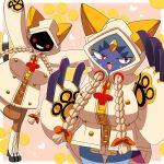 1:1 2026 3_claws animal_humanoid anthro arc_system_works bent_leg big_breasts biped blazblue border braided_pigtails breasts brown_body brown_skin cat_humanoid cel_shading claws clothed clothed_anthro clothed_female clothed_humanoid clothing cosplay crossover crossover_cosplay cute_fangs digital_drawing_(artwork) digital_media_(artwork) dipstick_tail dot_eyes duo empty_eyes eyelashes fangs felid felid_humanoid feline feline_humanoid female female_anthro female_humanoid footwear forehead_gem gem generation_8_pokemon grey_tail hair hi_res hoodie huge_breasts humanoid kemono lets0020 looking_at_viewer mammal mammal_humanoid markings multicolored_body nintendo on_one_leg open_mouth open_smile pokemon pokemon_(species) pupils purple_claws red_eyes shaded shadow_face sharp_teeth simple_eyes slit_pupils smile smiling_at_viewer sneasler standing tail tail_markings tan_clothing tan_hair tan_hoodie tan_topwear taokaka teeth topwear two_tone_tail white_border white_sclera white_tail white_tail_tip zipper