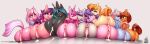  absurd_res animal_genitalia animal_vulva anus arthropod bodily_fluids butt changeling_(mlp) clear_sky_(mlp) clitoris cookie_crumbles_(mlp) cum cum_in_vagina cum_inside cutie_mark digital_media_(artwork) equid equine equine_genitalia equine_vulva eye_contact eyebrows eyelashes female female/female feral french_kissing friendship_is_magic genital_fluids genitals grin group hasbro hi_res horn kissing leaking_cum looking_at_another mammal my_little_pony mythological_creature mythological_equine mythology pear_butter_(mlp) pegasus princess_cadance_(mlp) queen_chrysalis_(mlp) rear_view simple_background smile spoiled_rich_(mlp) stellar_flare_(mlp) sugarlesspaints take_your_pick tongue tongue_out twilight_velvet_(mlp) unicorn vulva windy_whistles_(mlp) wings 