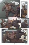 6_panel_comic absurd_res anal anal_penetration anthro anthro_on_anthro anthro_penetrated anthro_penetrating anthro_penetrating_anthro balls big_balls black_text blake_harper_(thepurp) bodily_fluids body_hair canid canine canis comic dialogue digital_media_(artwork) dobermann domestic_dog duo ellipsis emphatic_ellipsis english_text from_behind_position genitals hi_res humanoid_genitalia humanoid_hands humanoid_penis male male/male male_penetrated male_penetrating male_penetrating_male mammal marcus_(thepurp) mounting muscular muscular_male navel nipples nude nude_male on_bottom on_ground on_top penetration penis pinscher reverse_cowgirl_position sex slightly_chubby slightly_chubby_anthro slightly_chubby_male speech_bubble suid suine surprised sus_(pig) talking_to_another text thepurp thick_penis tusks wild_boar