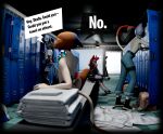 anthro breasts calico_cat canid canine canis casual_exposure cate_meowdy clothed clothed_female clothing domestic_cat epic_games felid feline felis female female/female fortnite fox fur group hair hi_res kigerlynn kimiko_five-tails locker_room mammal meow_skulls multicolored_body nipples nude nude_female open_mouth piercing pink_hair raised_leg tail tattoo text topless topless_female white_body white_fur wolf wolfie_(fortnite)