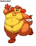 2026 3_toes 4_fingers alpha_channel anthro artist_name belly belly_hair belly_overhang belly_rolls big_belly black_fingernails black_nails black_nose black_sclera body_hair canid canine canis casual_nudity cel_shading colored_nails critters_(poppy_playtime) deep_navel digital_media_(artwork) dogday_(poppy_playtime) domestic_dog eyebrows featureless_chest feet fingernails fingers floppy_ears front_view fur gesture happy happy_trail hi_res huge_belly huge_thighs jewelry looking_at_viewer love_handles male mammal mob_entertainment moobs morbidly_obese morbidly_obese_anthro morbidly_obese_male multicolored_body multicolored_fur nails navel necklace necklace_only nekocrispy nude obese obese_anthro obese_male on_one_leg open_mouth open_smile orange_body orange_fur overweight overweight_anthro overweight_male paws pink_tongue poppy_playtime shaded signature simple_background smile smiling_critters snout solo standing tail text thick_thighs three-quarter_view toes tongue transparent_background two_tone_body two_tone_fur waving waving_at_viewer white_eyes wide_hips yellow_body yellow_fur