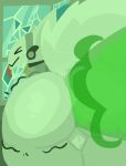anthro balls blep butt butt_focus fart fart_cloud fart_fetish farting_at_viewer fur genitals hi_res machine male protogen seacero shaking shattered_glass solo tongue tongue_out trembling white_body white_fur