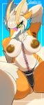 !dodn 4_ears absurd_res antennae_(anatomy) anthro aquatic aquatic_gastropod areola armpit_hair bangs big_areola big_breasts bikini bikini_bottom bikini_bottom_only black_bikini black_clothing black_swimwear blue_eyes blunt_bangs blush body_hair breasts brown_areola brown_nipples camel_toe clothed clothing dark_areola eyebrows eyelashes eyeshadow female fur fur_tuft gastropod hair helvola_(!dodn) hi_res kemono makeup markings mollusk multi_ear multicolored_body multicolored_ears multicolored_eyes navel nipples orange_body orange_ears piercing pubes pubes_exposed pupils purple_markings raised_arm sea_snail short_hair sitting slit_pupils snail solo spread_legs spreading swimwear tan_body tan_ears tan_fur tan_hair thick_thighs topless tuft two-piece_swimsuit white_body yellow_antennae yellow_eyes