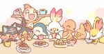  artist_name asakoline baby_animal bird blush cake cat charmander chick chimchar chocolate_cake closed_eyes coffee cup cyndaquil drinking eating fennekin fire_type_theme_(pokemon) food food_in_mouth fox fruit litten lizard macaron monkey no_humans one_eye_closed piglet pokemon pokemon_(creature) pokemon_focus rabbit scorbunny smile spoon strawberry strawberry_cake table tea tepig tongue tongue_out torchic white_background 