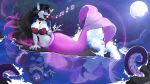 16:9 2026 absurd_res anthro aquatic bare_shoulders big_breasts black_hair blue_eyes bra breasts canid canine canis cephalopod cleavage clothed clothing cloud coleoid collar countershading female full_moon fur hair hair_color_change hand_pawpads heart_symbol hi_res highlights_(coloring) human long_hair lying magic mammal merfolk mermaid_tail mind_control mollusk moon multicolored_eyes musical_note musical_symbol navel night octopodiform on_rock on_side open_mouth outside pink_body pink_highlights pink_scales pink_tail purple_body purple_eyes purple_fur red_hair reflection ringed_eyes rock roxlyde scales sea seashell_bra singing siren sky solo species_transformation split_form staff_(music) star strapless_bra strapless_clothing strapless_underwear suckers symbol tail tentacle_around_body tentacle_around_chest tentacle_around_neck tentacle_around_tail tentacles transformation two_tone_eyes underwear water white_body white_countershading white_fur widescreen wolf