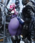 2026 3_fingers 3d_(artwork) 5:6 absurd_res against_pole against_surface alien armor being_watched big_butt big_penis bioware blender_(artwork) blue_penis boots bottomless bottomless_male bubble_butt butt clothed clothing digital_media_(artwork) duo electronic_arts femboy fingers footwear freckled_butt freckles genitals green_eyes grey_body headgear helmet hi_res hot_dogging humanoid imminent_anal imminent_sex interspecies knot knotted_penis looking_at_another male male/male mass_effect pear-shaped_figure penis pink_clothing pink_glow pole public public_indecency public_transportation purple_body purple_skin quarian science_fiction seurat sex shoes standing thick_thighs turian wide_hipped_male wide_hips yellow_eyes