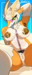 !dodn 4_ears absurd_res antennae_(anatomy) anthro aquatic aquatic_gastropod areola armpit_hair bangs big_areola big_breasts blue_eyes blunt_bangs blush bodily_fluids body_blush body_hair breasts brown_areola clitoris cum cum_on_breasts cum_on_vulva dark_areola eyebrows eyelashes eyeshadow female fur fur_tuft gastropod genital_fluids genitals hair helvola_(!dodn) hi_res inner_labia kemono makeup markings mollusk multi_ear multicolored_body multicolored_ears multicolored_eyes navel nipples nude orange_body orange_ears piercing pubes pupils purple_markings raised_arm sea_snail short_hair sitting slit_pupils snail solo spread_legs spreading tan_body tan_ears tan_fur tan_hair thick_thighs tuft vulva vulva_blush white_body yellow_antennae yellow_eyes