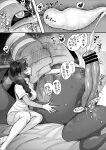 1_eye 5_fingers absurd_res anal anal_fluids anal_penetration animal_genitalia animal_penis anthro anus aroused bed belly belly_grab belly_mouth big_hands big_penis blush bodily_fluids breath censor_bar censored clothing comic covering covering_face cum cumshot dialogue drooling duo dusknoir ejaculation embarrassed erection female female_on_humanoid fingers furniture generation_4_pokemon genital_fluids genitals hand_on_belly hands-free heart_eyes heart_symbol hi_res huge_penis human human_on_humanoid humanoid interspecies japanese_text kwns_s_(nemu) lube lying male male/female male_on_human mammal mask medical_instrument monochrome muscular nintendo nurse_clothing object_in_ass on_back on_bed penetration penile penis pokemon pokemon_(species) pokephilia saliva scientific_instrument sex sex_toy sex_toy_in_ass sex_toy_insertion shaking sitting sitting_on_bed size_difference surgical_mask sweat sweatdrop tears tears_of_pleasure text thick_arms tongue tongue_out toying_partner translation_request trembling x-ray_view