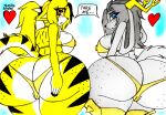 2026 accessory anthro big_breasts big_butt bikini blonde_hair bovid breasts butt caprine clothing curvy_figure duo eyebrows eyelashes eyelashes_through_hair felid feline female freckles fur goat gold_bikini golden_week hair hair_accessory hairband heart_symbol hi_res huge_breasts huge_butt hybrid lagomorph leporid long_hair looking_at_viewer looking_back mammal mihoyo multicolored_body multicolored_fur ponytail pseudoregalia pulchra_fellini rabbit raised_tail rear_view sitting solo striped_body striped_fur stripes swimwear sybil_(pseudoregalia) tail theloanwanderer216 thiren traditional_media_(artwork) translucent translucent_hair two-piece_swimsuit two_tone_body two_tone_fur two_tone_tail voluptuous white_body white_fur white_tail wide_hips yellow_body yellow_fur yellow_tail zenless_zone_zero
