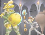 2016 anthro belly belt big_belly big_breasts bill_bull_(virus-20) blonde_hair bottomwear bovid bovine breasts cattle clothing digital_media_(artwork) duo english_text eyewear female footwear fur giraffe giraffid glasses hair horn huge_belly jacket lord_friez luray_giraffe magic male mammal markings multicolored_body multicolored_fur navel open_mouth pants pregnant pregnant_anthro pregnant_female rapid_pregnancy red_hair shirt shoes spots spotted_body spotted_fur staff text thick_thighs third-party_edit topwear torch two_tone_body two_tone_fur virus-20 yellow_body yellow_fur