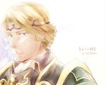  armor blonde_hair blush circlet fire_emblem fire_emblem_if male_focus marks_(fire_emblem_if) open_mouth portrait solo tico 