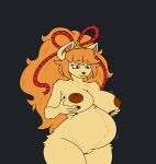  4chan_anon abdominal_bulge abdominal_tuft adoption ambiguous_gender anthro areola asian_clothing belly big_belly big_breasts big_butt biped black_eyebrows blush blush_lines breasts brown_areola brown_nipples butt canid canine ceroba_ketsukane claws clitoral_hood clitoris clothing curvy_figure digital_media_(artwork) east_asian_clothing english_text eyebrows eyelashes female female_anthro fingers flat_colors fox fur genitals hair half-closed_eyes hand_on_breast headgear headwear hi_res holding_breast huge_breasts implied_transformation japanese_clothing long_eyelashes long_hair looking_at_belly mammal maternal mature_female medium_breasts motion_lines narrowed_eyes navel nipple_dip nipples non_fatal_vore nude nude_anthro nude_female orange_body orange_fur orange_hair ponytail portrait pregnant pregnant_anthro pregnant_female pubes pupils raised_eyebrows red_eyes safe_vore simple_background smile snout soft_vore solo text thick_thighs three-quarter_portrait transformation unbirthing undertale undertale_(series) undertale_yellow unknown_artist vaginal vore vulva wide_hips yellow_body yellow_fur 