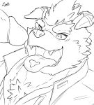  behemoth_(housamo) blush cum cum_in_mouth cum_inside djako_hyena erection fangs horn humanoid_penis male male/male monster penis precum tokyo_afterschool_summoners tongue video_games 