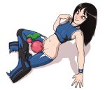  ambiguous_feral ambiguous_gender bestiality black_hair bottomwear bottomwear_down cherubi clothed clothing cunnilingus duo female female/ambiguous female_human feral feralcatalyst fully_clothed generation_4_pokemon genitals grey_eyes hair hi_res human human_on_feral interspecies light_body light_skin mammal nintendo oral pants pants_down partially_clothed pokemon pokemon_(species) red_body sex size_difference vaginal vulva 