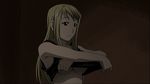  blonde_hair cap fullmetal_alchemist long_hair no_bra perky_breasts under_boob underboob undressing winry_rockbell 