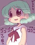  anger_vein blush_stickers capcom chibi child green_hair ikkyuu midnight_bliss morrigan_aensland pixiv_thumbnail red_eyes resized sailor_dress shaded_face short_hair vampire_(game) young younger 