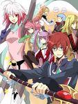  4boys aotsuki_ren asbel_lhant asbel_lhant_(cosplay) bespectacled blonde_hair blue_hair brown_hair cheria_barnes cheria_barnes_(cosplay) cosplay glasses heterochromia hubert_ozwell hubert_ozwell_(cosplay) malik_caesars malik_caesars_(cosplay) multicolored_hair multiple_boys multiple_girls pascal pascal_(cosplay) pink_hair purple_hair red_hair richard_(tales) richard_(tales)_(cosplay) sophie_(tales) sophie_(tales)_(cosplay) tales_of_(series) tales_of_graces twintails two-tone_hair white_hair 