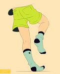  artist_name head_out_of_frame male_focus no_shoes noeyebrow_(mauve) original shorts socks solo 