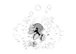  1boy animal_ears ashofourtime bruise commentary crater dragon_ball dragon_ball_z english_commentary furry furry_male gloves greyscale highres injury lying male_focus meme mighty_the_armadillo monochrome on_side parody severed_arm severed_limb shoes sneakers solo sonic_(series) sonic_the_hedgehog_(classic) style_parody yamcha_pose_(meme) 