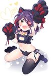  1girl cat cat_lingerie ear ears eyepatch hayasaka_mirei idolmaster idolmaster_cinderella_girls panties underwear 