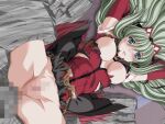  1boy 1girl 2000s_(style) anal aqua_eyes arms_up belt blue_eyes blush breasts censored dress dutch_angle elbow_gloves elixir_rose game_asset gloves green_hair hetero kagashima_itsuki large_breasts long_hair lying magical_girl mahou_senshi_(series) mahou_senshi_elixir_knights mosaic_censoring night nipples no_bra no_panties non-web_source official_art on_back outdoors penis pussy rape saitou_natsuki self-datamine sex solo_focus spread_legs torn_clothes torn_dress variant_set visual_novel_cg 