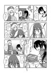  /\/\/\ 4girls animal_ears bunny_ears comic greyscale hat houraisan_kaguya inaba_tewi kuroba_rapid long_hair monochrome multiple_girls nurse_cap ponytail reisen_udongein_inaba shirt touhou translated wardrobe yagokoro_eirin 