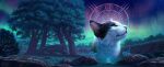  animal animal_focus aurora calico_(pattern) calico_cat cat dawn_of_the_clans fern fourtrees_(warrior_cats) grass green_eyes in-universe_location johannatarkela jumping moss nature night no_humans official_art outdoors painterly photorealistic profile realistic rock scenery sky solo_focus star_(sky) starclan_(warrior_cats) starry_sky textless_cover_page textless_version tree turtle_tail_(warrior_cats) very_wide_shot warrior_cats watermark whiskers 